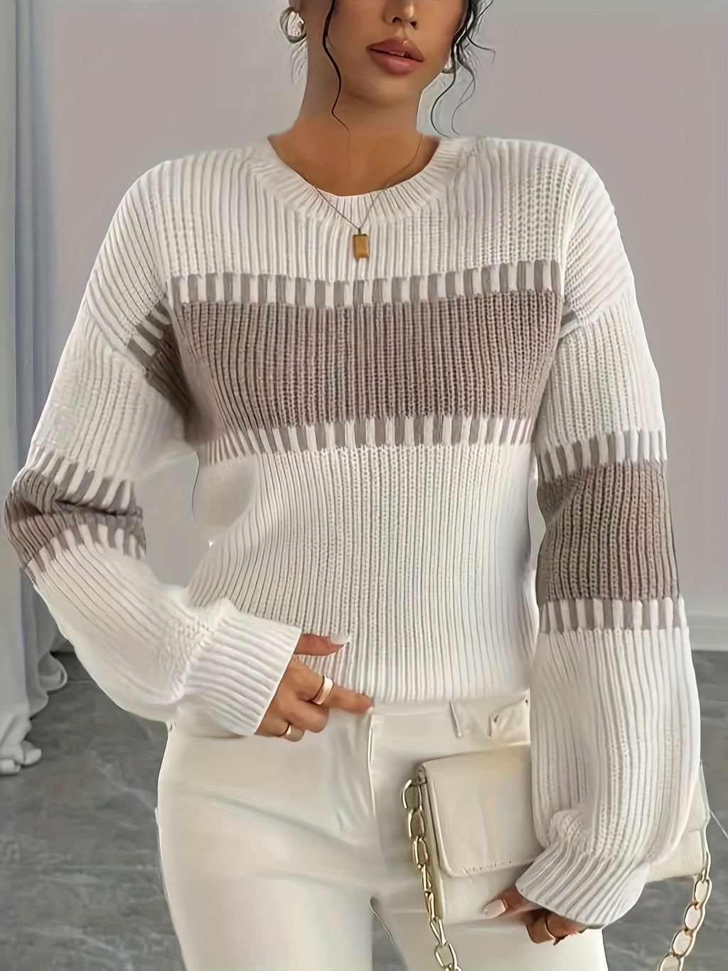 The Neck Pullover Sweater