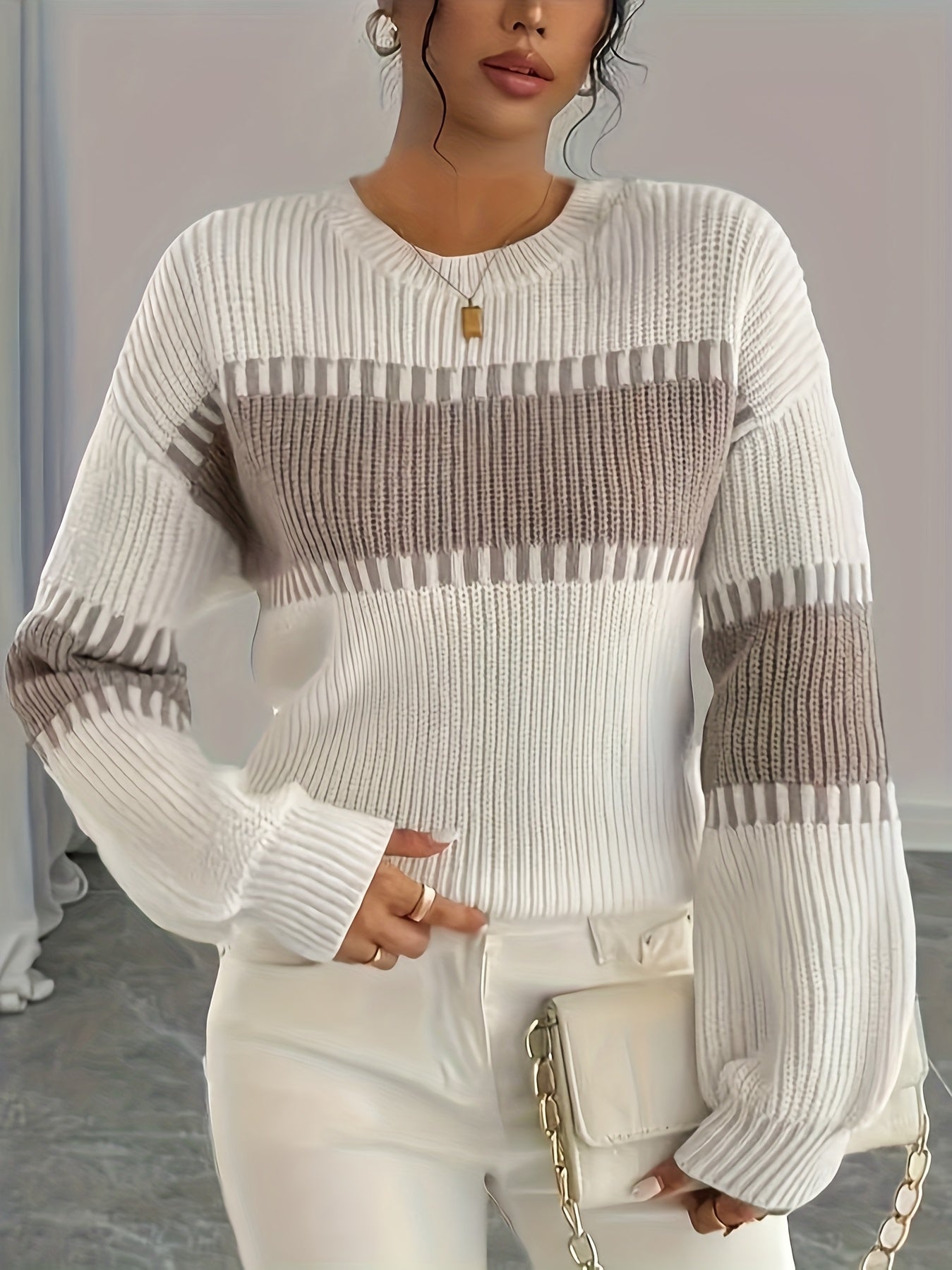 The Neck Pullover Sweater