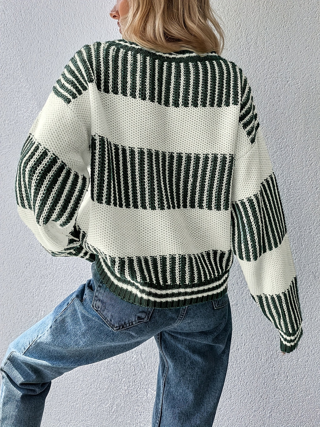 The Striped Trim Green