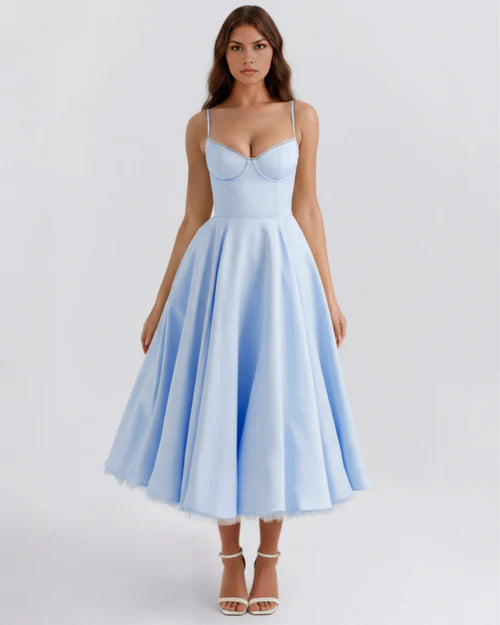 The Satin Midi Dress