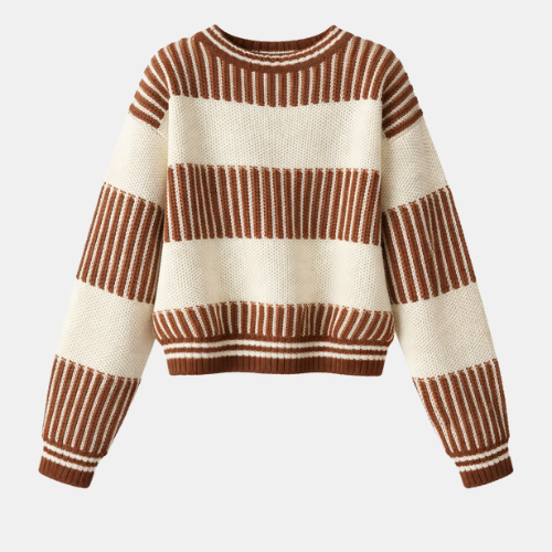The Striped Trim Brown