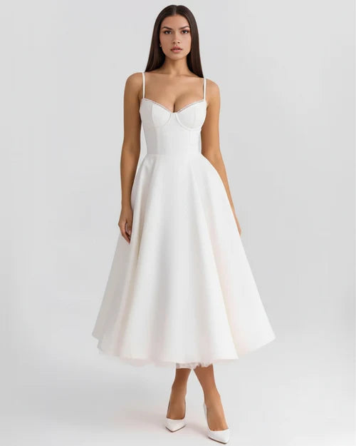 The Satin Midi Dress