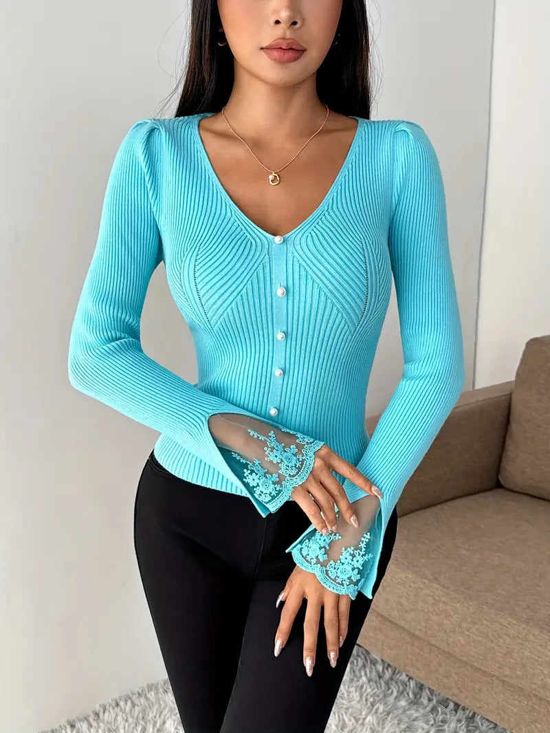 The Elegant Ribbed Blouse