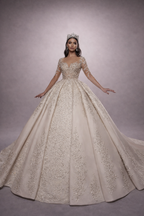 Glitter wedding dress
