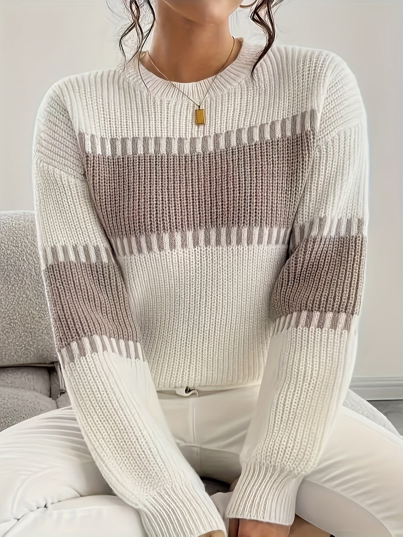 The Neck Pullover Sweater