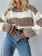 The Striped Trim Brown