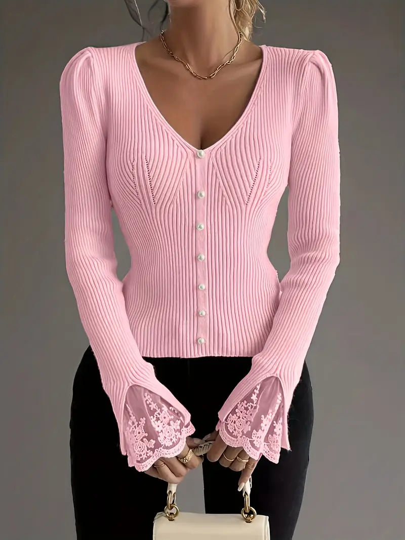 The Elegant Ribbed Blouse