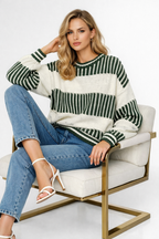 The Striped Trim Green