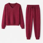The Ribbed Set Burgundy