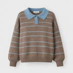 The Luxe Striped Sweater Brown