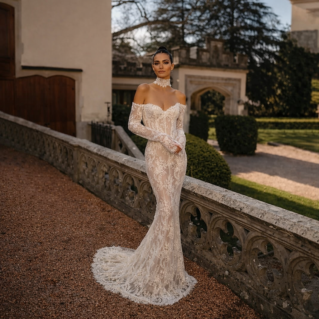 Flores wedding dress