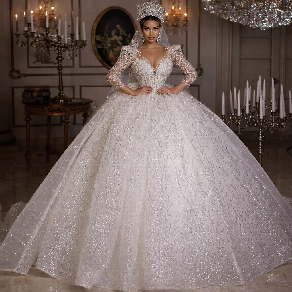 Glamour wedding dress