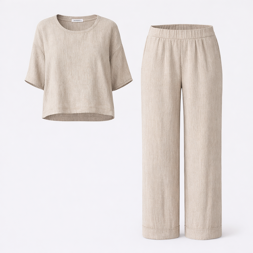 The Short-Sleeve Two-Piece Set