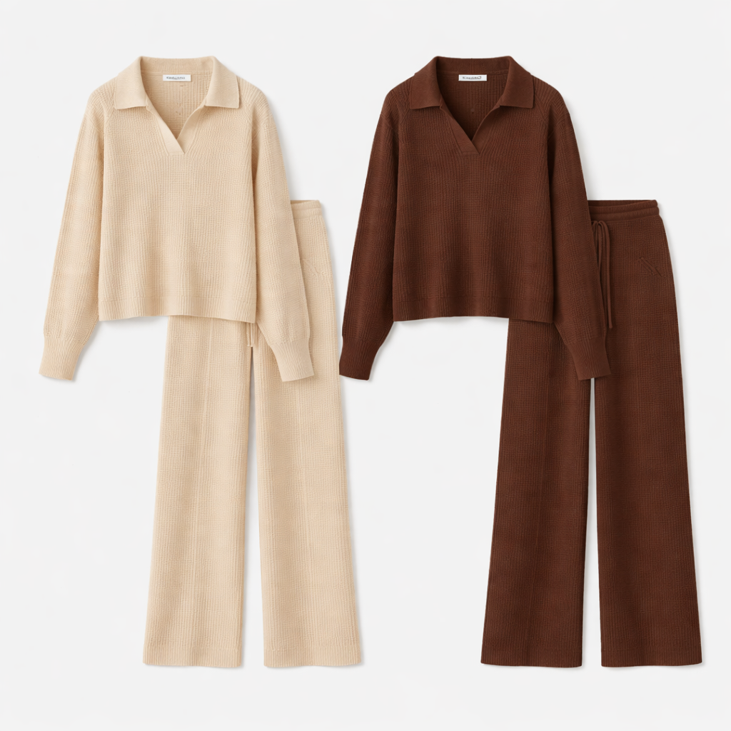 The Collared Two-Piece Set