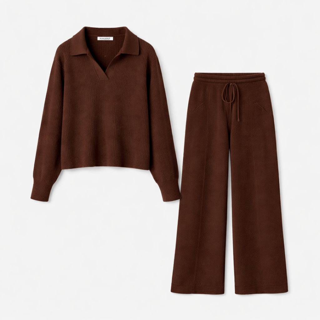 The Collared Two-Piece Set