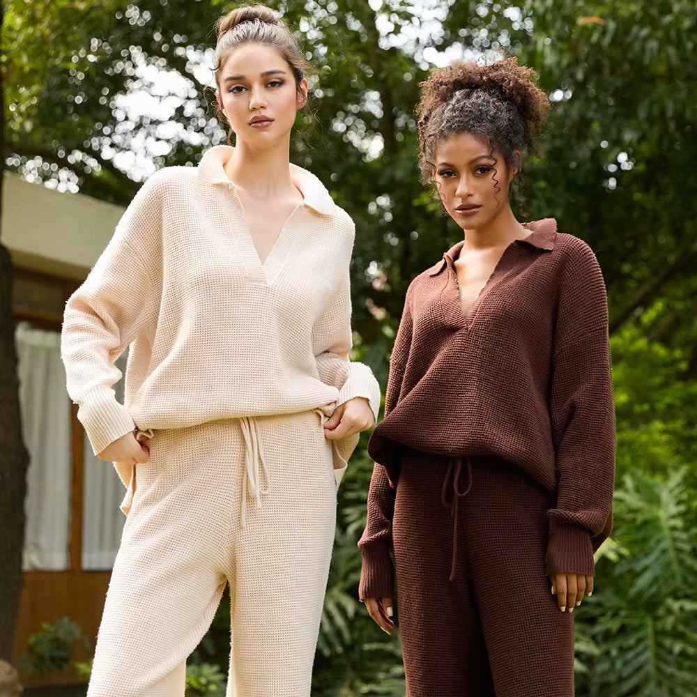 The Collared Two-Piece Set