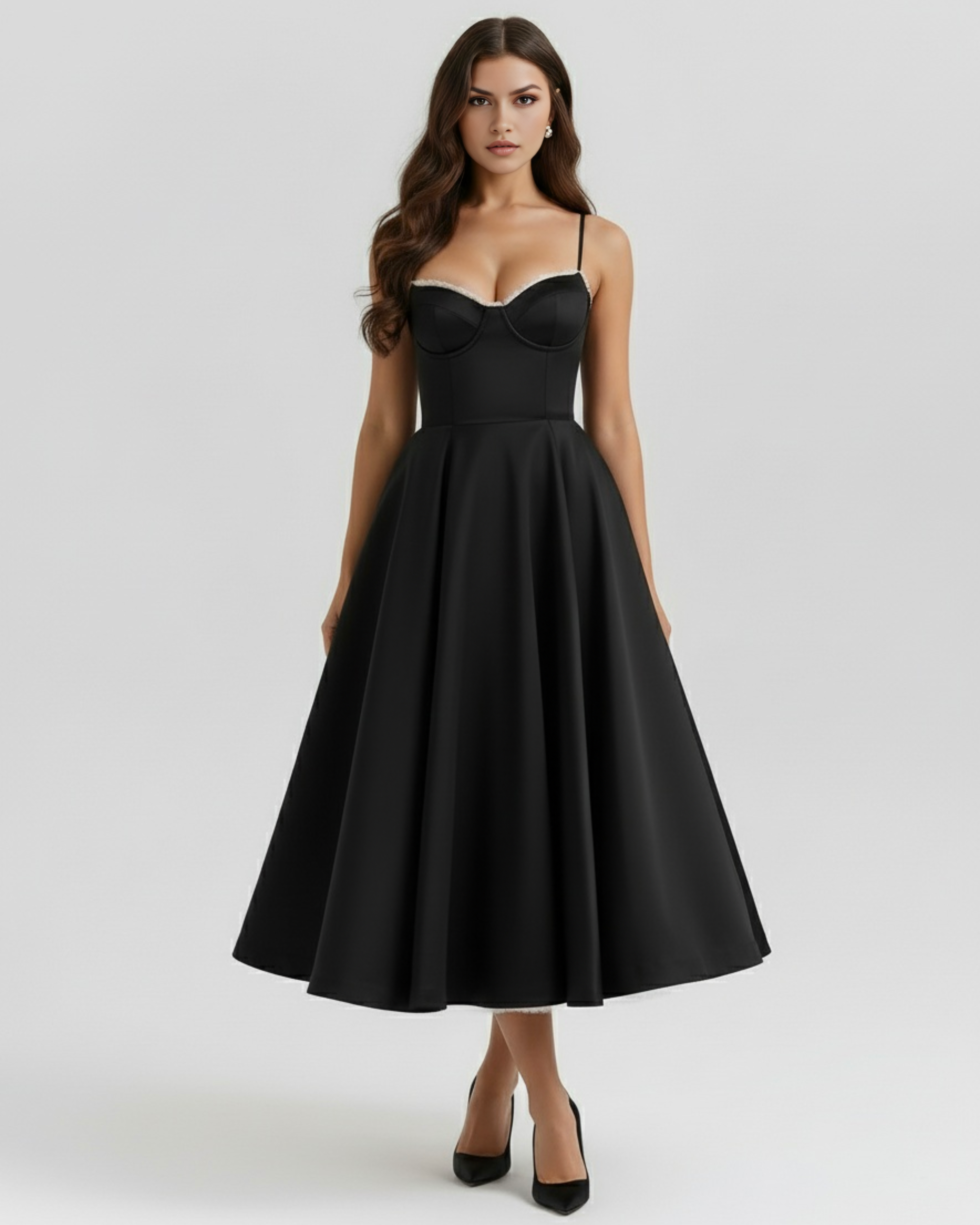The Satin Midi Dress