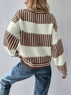 The Striped Trim Brown