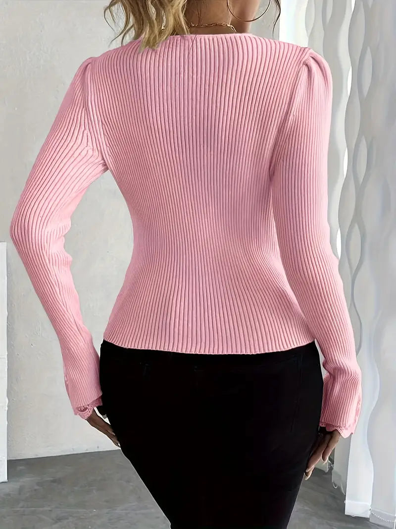 The Elegant Ribbed Blouse