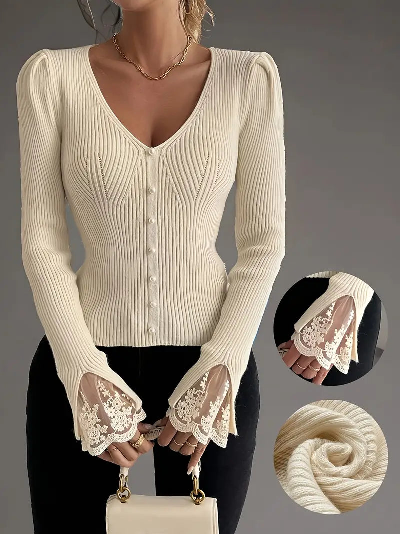 The Elegant Ribbed Blouse