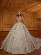 Glitter wedding dress